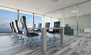 Office-Partition-silver-frame-clear-glass-conference-room-min