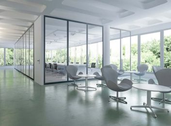 Glass conference room