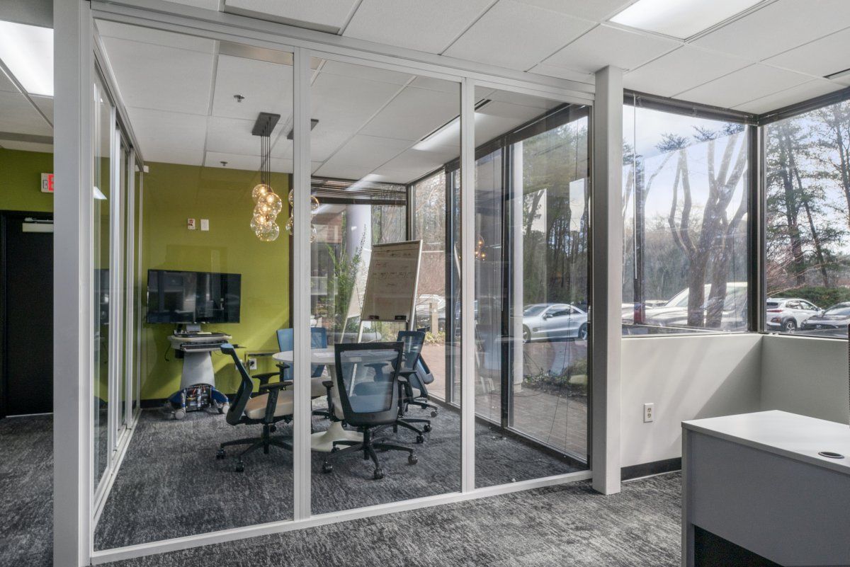 glass office cubicles