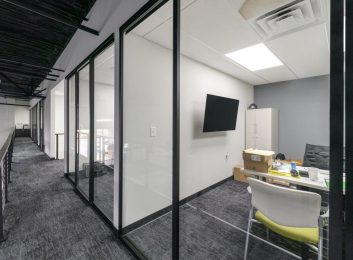glass office cubicles