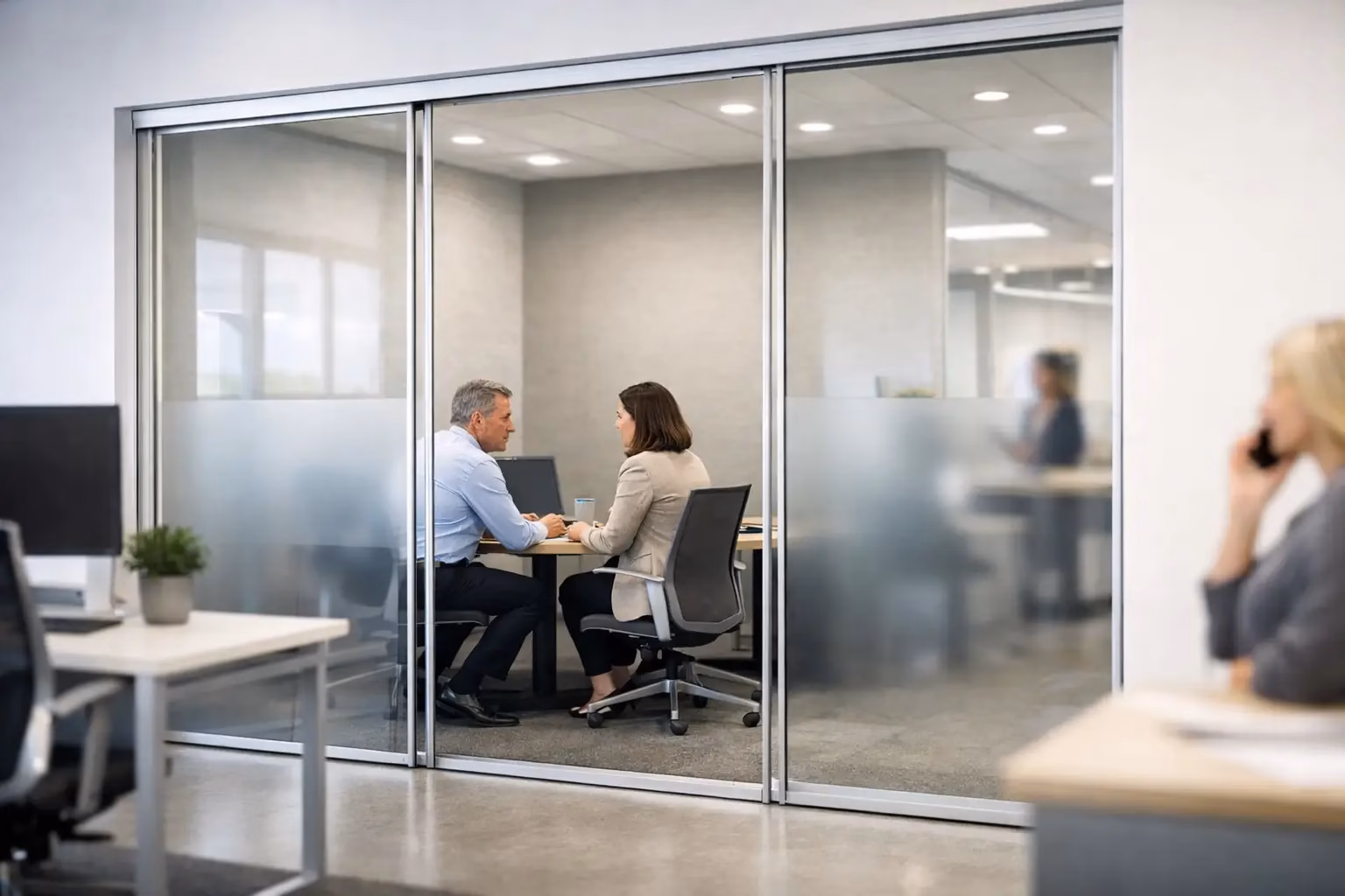 Office Privacy Without Solid Walls That Works