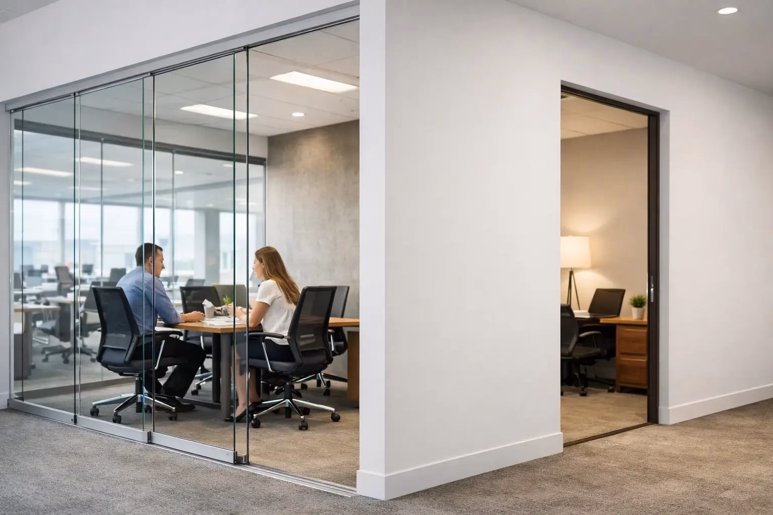 Glass Partitions Versus Solid Walls for Offices