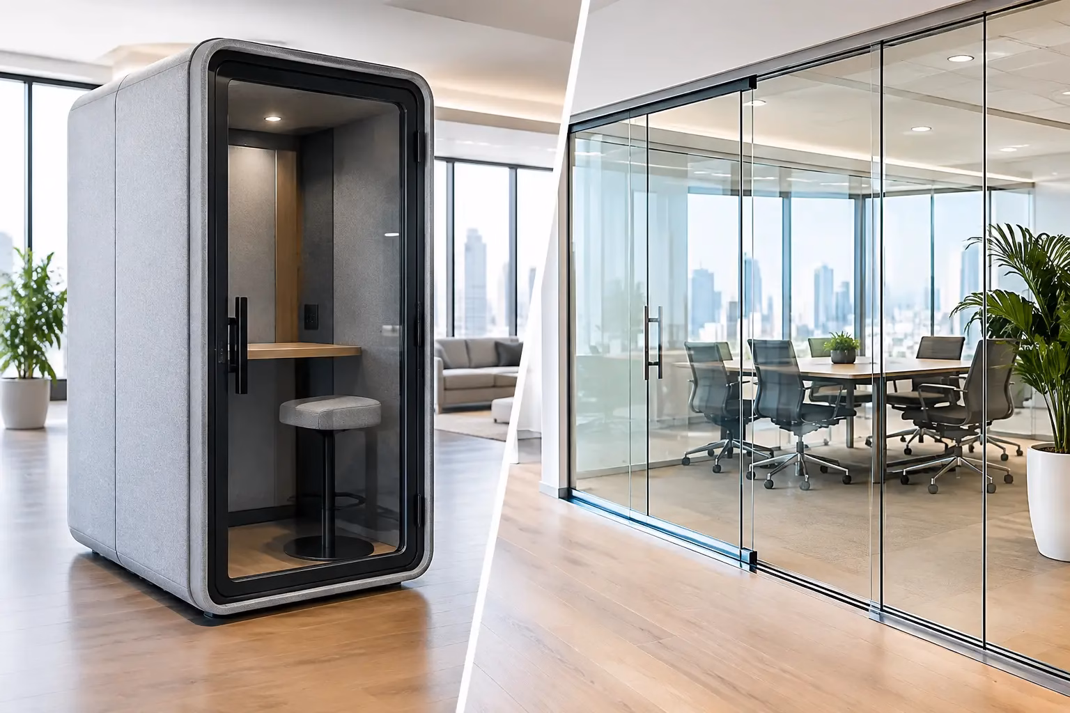 Office Pods Versus Glass Walls: Which Fits?